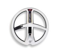 XP Metal Detectors piastra HF 22 cm + salvapiastra e asta, DEUS e ORX | Piastra 22 cm a 21 alte frequenze (fino a 59 kHz), salvapiastra, asta inferiore, viti, batteria, per DEUS e ORX (D01HF)