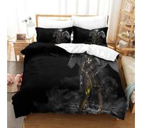 XPASHIQWC Angelic Cavaliere Stampa 3D Copripiumino Set Di Biancheria Da Letto Holy Warrior Con Chiusura A Cerniera, Perfetto Per Ragazzi E Ragazze Single（140x200cm）
