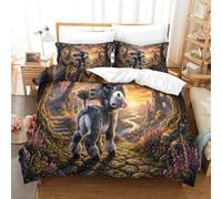 XPASHIQWC asino 3D Stampato Set Di Biancheria Da Letto Da 3 Pezzi Microfibra sentiero pietra valle Con Chiusura A Zip Perfetto Per Coppie E Adulti Single（140x200cm）