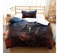 XPASHIQWC Signore Oscuro 3D Stampato Set Di Biancheria Da Letto Da 3 Pezzi in Microfibra rovine Moyuan Con Federa E Chiusura Zip Decorazione Per Camera Da Letto Single（135x200cm）