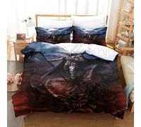 XPASHIQWC Signore Oscuro Stampa Di 3D Copripiumino Set Di Biancheria Da Letto rovine Moyuan Con Chiusura A Cerniera Perfetto Per Bambini E Adolescenti Single（140x200cm）