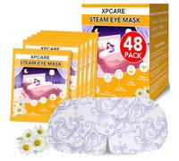 XPCARE Maschere per occhi secchi, maschera per occhi a vapore, autoriscaldata, usa e getta, riscaldata, per occhiaie, occhi gonfi, allevia lo stress e l'affaticamento degli occhi (confezione da 48
