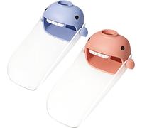 Xpecial Prolunga per lavello per neonati, bambini, bambini, favorisce il lavaggio a mano, l'indipendenza dell'igiene e della consapevolezza dell'igiene e della compatibilità. Misura universale con simpatico design a cartoni animati. Gadget da cucina (blu, rosa, 2 pezzi)