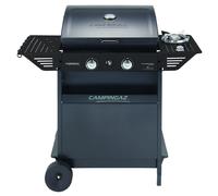 Xpert 200 LS Plus Rocky Gas BBQ in Lava Stone BBQ Cart with 2 Burners and 1 Lat
