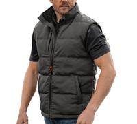 Xpert - Gilet imbottito per uomini e donne. Poliestere 300D leggero, senza maniche, impermeabile e resistente al vento, giacca da capispalla unisex con colletto in pile e tasche