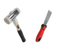 Xpert - Kit di strumenti per vetri, scalpello per sgrassare perline e martello Thor 710 in nylon