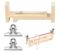 XPEX 1 Pezzi Telaio Per Braccialetti, Fabbricante Di Braccialetti Regolabile, Paracord Jig Bracelet Maker U Forma Di Legno Bracciale Jig Kit Fai Da Te Braccialetto Maglia Jig Con 2 Clips