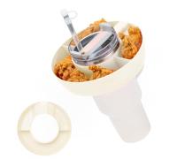 XPEX 1 pezzo Piatto snack per Stanley Cup piatto da frutta diviso,piatto a scomparti,piatto per snack con coperchio