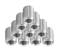 XPEX 10 Pezzi Inserto Filettato da M8*M6*10, Dadi di Riduzione Maschio e Femmina con Inserto Filettato, Robusto e facile da usare,per Automotive Turbina a Vapore Attrezzature Meccaniche