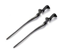 XPEX 2 PCS Bacchette per Capelli,Bastoncini per Capelli in Metallo,Bastoncini Capelli retrò, Bello ed Elegante, Tiene i Capelli saldamente, Adatto per Il Design dell'acconciatura