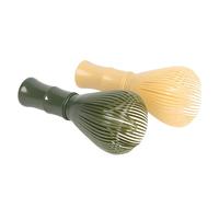 XPEX 2 Pezzi Plastica Matcha Whisk,Chasen per Matcha Resistente alle alte Temperature,Per Mescolare il Matcha o il Battiuovo(Giallo + Verde)