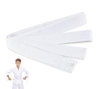 XPEX 200CM Cintura Judo Karate Sportive Arti Marziali Cinture Taekwondo Professionale Aikido Cintura Tessuto Spesso Cintura Bambini Adulti Cintura Arti Marziali,Karate Arti Marziali (Bianco)