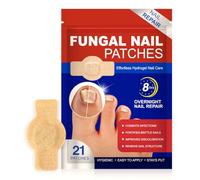 XPEX 21pcs Cerotti Per Micosi Delle Unghie,Micosi Unghie Piede,Toppe Il Trattamento Dei Funghi,Trattamento Di 8 Ore Per La Riparazione Unghies Dei Piedi E L'Aspetto Delle Unghies Scolorite