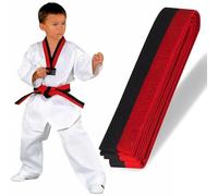 XPEX 260cm kimono karate bambino Cintura Judo Karate Sportive Arti Marziali Cinture Taekwondo Professionale Aikido Cintura Tessuto Spesso Cintura Arti Marziali,Karate Arti Marziali (Rosso e nero