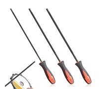 XPEX 3 PCS lima per motosega,affila catena motosega,affila catene motosega,Con impugnatura, facile da impugnare, ci sono 3 misure da 4,0 mm, 4,8 mm, 5,5 mm, adatte per motosega, motosega (B)