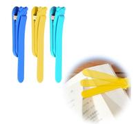 XPEX 3 Pezzi bookmark segnalibro Segnalibro personalizzato Segnalibro automatico Segnalibro bambini,Segui automaticamente i segnalibri in silicone della pagina(A)