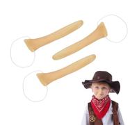 XPEX 3 Pezzi Naso pinocchio Naso di Pinocchio in Gomma Nasone Lungo Burattino,Costume Lungo Naso, Supporto per Naso Lungo, Protesi Nasale, con Cinghie Elastiche, Puntelli di Scena