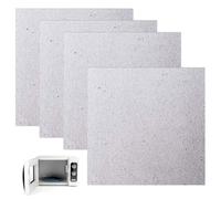 XPEX 4 pezzi 13X13CM mica per microonde foglio di mica per microonde foglio mica microonde per Microonde Universale Mica Piastre a Microonde per Forno a Microonde Per Microonde e Forno