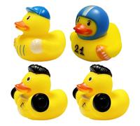XPEX 4 pezzi paperella di gomma paperelle bagnetto paperelle di gomma giochi bagnetto neonato Gioco per il bagnetto(D)