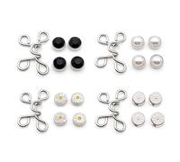 XPEX 4 Pezzi Stringi Pantaloni Vita Set, Regolabile In Vita Fibbie,Estensore Per La Vita, Regolabile Per Una Vestibilità Perfetta,Non È Necessario Cucire, Per Cambiare La Circonferenza Della Vita.