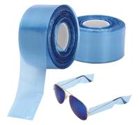XPEX 400 Pezzi Stanghette Occhiali Ricambio, Copri Stanghette Occhiali, Copristanghette Occhiali Monouso Dispenser, Accessorio Per Protezione Per La Colorazione Dei Capelli(Blu)