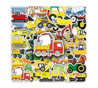 XPEX 50 Pezzi Stickers Bambini,Adesivi da Costruzione per Bambini, Adesivi per Veicoli di Ingegneria, Adesivi per Camion per Bambini, Per la Decorazione,Regali Ragazzi e Ragazze
