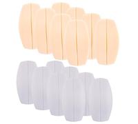 XPEX 8 pezzi Cuscinetti in silicone per spalline del reggiseno, antiscivolo, sollievo dal dolore, colore: bianco e rosa carne