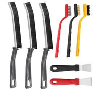 XPEX 8 Pezzi Spazzola Per La Pulizia Delle Fessure,Crevice Gap Cleaning Brush,Spazzola Per Fessure Multifunzione Per La Pulizia,Per Cucina,Bagno,Scanalature Di Porte e Finestre