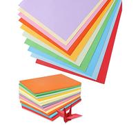 XPEX Cartoncino colorato A5, Carta Colorata (Confezione da 100) 10 Set di Colori per Artigianato, Origami, Artigianato e Decorazioni, Schizzi e Carta da Taglio