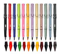 XPEX Set Di 12 Matite Colorate e Perpetue,Con Gomma Da Cancellare Con 12 Testine Intercambiabili,Set Di Matite Magiche a Lunga Durata,Infinito Magic Pencil Per Scrivere,Dipingere e Disegnare
