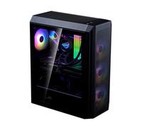 XPG by ADATA - Valor Air Plus - Case per PC ATX Mid Tower con 4 ventole ARGB, Supporto VGA Fino a 340 mm, Supporto Raffreddamento CPU Fino a 160 mm - VALORAIRPLUSMTA-BKCWW