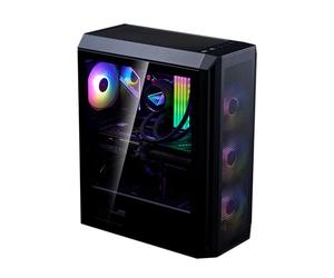 XPG by ADATA - Valor Air Plus - Case per PC ATX Mid Tower con 4 ventole ARGB, Supporto VGA Fino a 340 mm, Supporto Raffreddamento CPU Fino a 160 mm - VALORAIRPLUSMTA-BKCWW