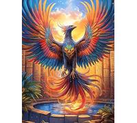 XPhoenix with Rainbow Feathers Puzzle 1000 Pezzi Rompicapo Creativo Artistico Scenery Science Fiction Stimolo Della Creatività Attività Per Il Tempo Libero Regalo Per Persone Creative 1000 PCS