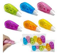 Xpieoyrm 18 Pezzi Bianchetto a Nastro, Mini Pocket Correttore a Nastro, Correttore a nastro riscrivibile con Cappuccio Protettivo, Bianchetto Asciutto che non si Stacca con Forma Ergonomic