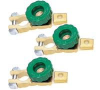 Xpieoyrm 3 pacchi Stacca Batteria per Auto 12V/24V, Morsetto Staccabatteria Interruttore en alliage de zinc, Dispositivo Staccabatteria Rapido per Auto, per Auto Moto Marine Camion Barca