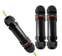 Xpieoyrm 3 Pezzi IP68 Connettore per Cavo Elettrico Impermeabile a 3 Pin, Connettori Elettrici per Cavi Esterni per Diametro Cavo 3 mm-12 mm, Manicotto di collegamento elettrico per giardino