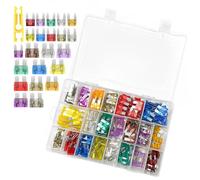 Xpieoyrm Fusibili a lama 300 Pezzi, 150 Fusibili Auto Mini + 150 Fusibili Auto standard +1 Estrattori,2A 3A 5A 7.5A 10A 15A 20A 25A 30A 35A 40A Fusibili Assortimento Kit per Auto Barca Camion Camper