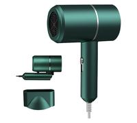 XPJBKC Asciugacapelli da Viaggio, Phon Capelli Pieghevole con Ugello per lo Styling, 2 Impostazioni di Calore, Pieghevole Asciuga Capelli Ionico Phon Piccolo per Viaggi, Casa, Salone (Verde)