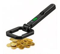 XPJBKC Metal detector per adulti, IP66, portatile, pieghevole, per bambini, con display LCD, luce LED e bussola, alta sensibilità a 360°, sonda per rilevamento esterno