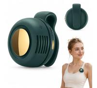 XPJBKC Piccolo ventilatore a clip Whirlwind per vita e collo, mini ventilatore portatile da agganciare agli abiti con 3 velocità, ricaricabile, silenzioso, portatile, senza pale, per esterni, viaggi