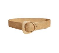 XPJYUA Cintura Intrecciata in Paglia Decorazione con Fibbia Triangolare in Resina semicoperta da Donna Cintura for Cappotto alla Moda e Versatile Cintura di Paglia