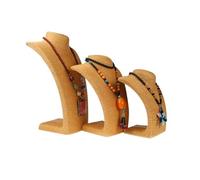 XPJYUA Espositore per collane busto Espositore for collane in corda di canapa, ornamento for il collo con ritratto, espositore for gioielli, vetrina for(Ginger yellow,23cm)