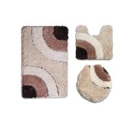XPJYUA Set Tappetini Bagno Floor Mat Household Bathroom Water Absorption Combination Set of Three Pieces(11)
