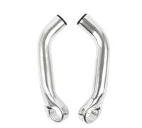 XPKHVZVLQ 1 Paio di Mini Manubri Ausiliari in Corno di Mucca in Lega di Alluminio, Accessori for Manubrio for Bicicletta A Colori Estesi for Mountain Bike(C Silver)
