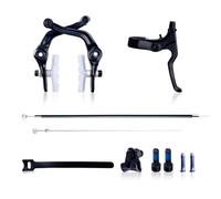 XPKHVZVLQ Kit Freno Icycle U Leva in Lega Forgiata Cuscinetti Trasparenti Alloggiamento Esterno Interno Cavo Parti BMX(U Brake Left Kit)
