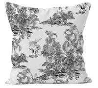 xpkvdsq Federe Cuscini Divano 30x50cm Foresta Animale Nera Federe cuscini in Lino quadrate,cerniera invisibile,Universale Moderno Traspirante Copricuscini Divano per la Decorazione Domestica