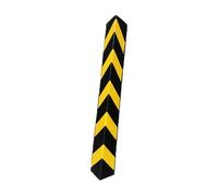 XPLKQXE Gomma Protector Wall Corner Paraurti Guards, Reflective Wall Edge Protector, Parcheggio Auto E Magazzino Garage Wall Guards Edge(Black+Yellow-80cm,8pcs)