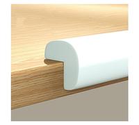 XPLKQXE Imbottitura Schiuma Bordi D'angolo Sicurezza Spigolo Vivo, Paraspigoli Paraurti Adesivo, Protezioni Angoli Protettivi Bordi del Tavolo Angoli Acuti(Colore:White-B,Taglia:3pcs)
