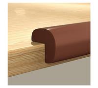 XPLKQXE Imbottitura Schiuma Bordi D'angolo Sicurezza Spigolo Vivo, Paraspigoli Paraurti Adesivo, Protezioni Angoli Protettivi Bordi del Tavolo Angoli Acuti(Colore:Marrone,Taglia:4pcs)