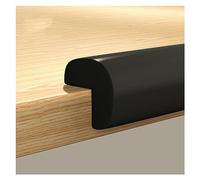 XPLKQXE Imbottitura Schiuma Bordi D'angolo Sicurezza Spigolo Vivo, Paraspigoli Paraurti Adesivo, Protezioni Angoli Protettivi Bordi del Tavolo Angoli Acuti(Colore:Nero,Taglia:2pcs)